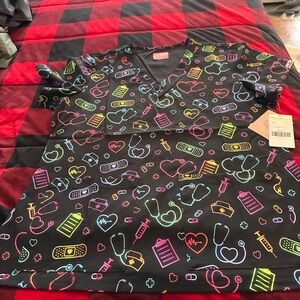 Women's Ava Therese Scrub Top NWT